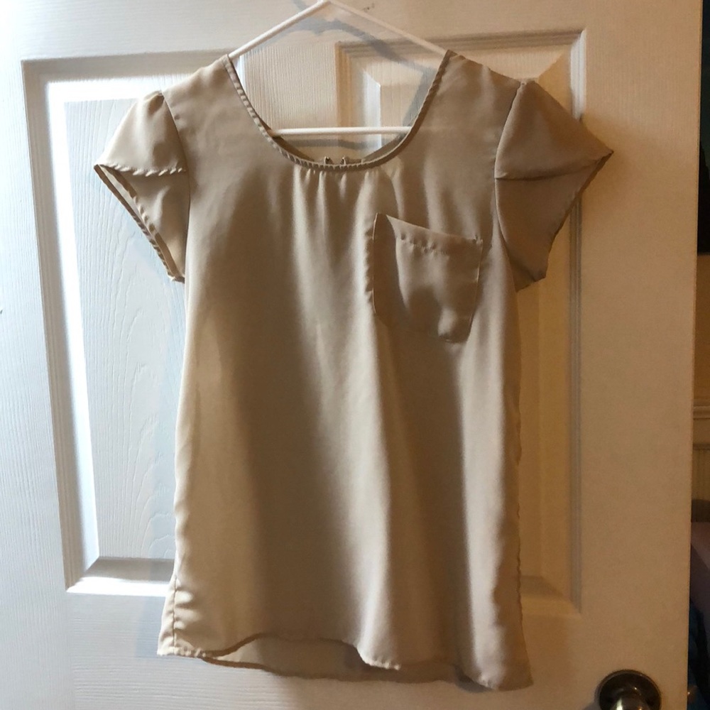 Cream Blouse (size small)